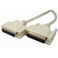 PCM-1700-25 PCM-1700 Printer Cable (25 Feet, DB25 Male to Male RS232 Serial Cable) - Color: Beige