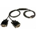 USB-2925 USB-2925 Cable, to Dual DB-9 Serial Adapter (USB 2.0 Cable to 2 x DB9M RS-232 Serial Ports)