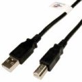 USB-5020-02M USB-5020 Printer Cable (6 Feet, USB 2.0 Black A to B Cable)