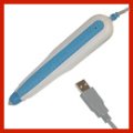 MS100-3 MS100, ABS plastic wand (with Keyboard wedge AT-DIN5 interface) black & blue two-toned color - 6 ft. cable