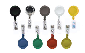 No-Twist Round Badge Reels - 1.25